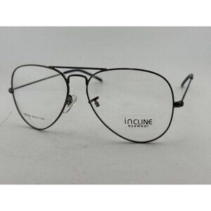 INCLINE - HD7401 55-17-140 Black Vintage Style Eyeglass Frames